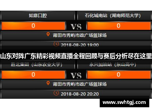 山东对阵广东精彩视频直播全程回顾与赛后分析尽在这里